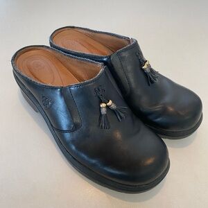 ARIAT MENDOCINO CLOGS LEATHER COMFORT COUNTRY WESTERN SLIP ON BLACK WOMENS SZ 9